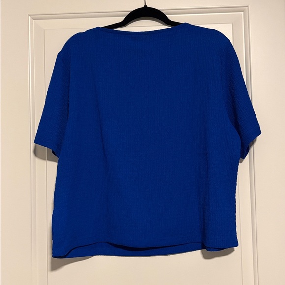 NWT Calvin Klein Cobalt Blue Short Sleeve Tee - Picture 6 of 6